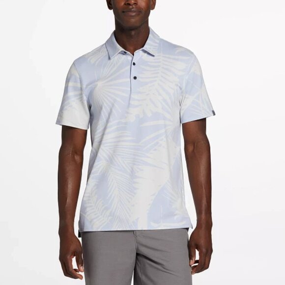 VRST Men's Leafy Palm Pique Polo - Picture 1 of 11